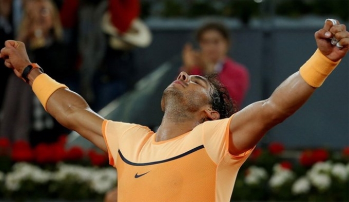 Nadal vào bán kết Madrid Open 2016. (Nguồn: AP)